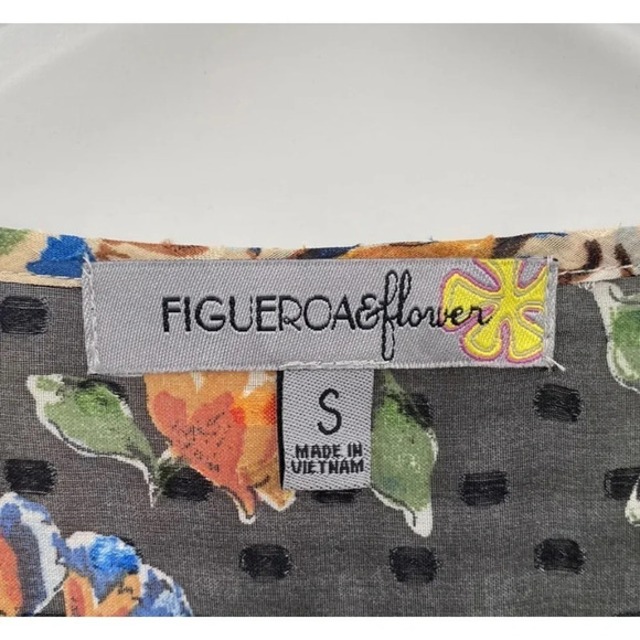 Figueroa & Flower Floral Chiffon Boho Dress Womens‎ Size Small (622) - Picture 3 of 3